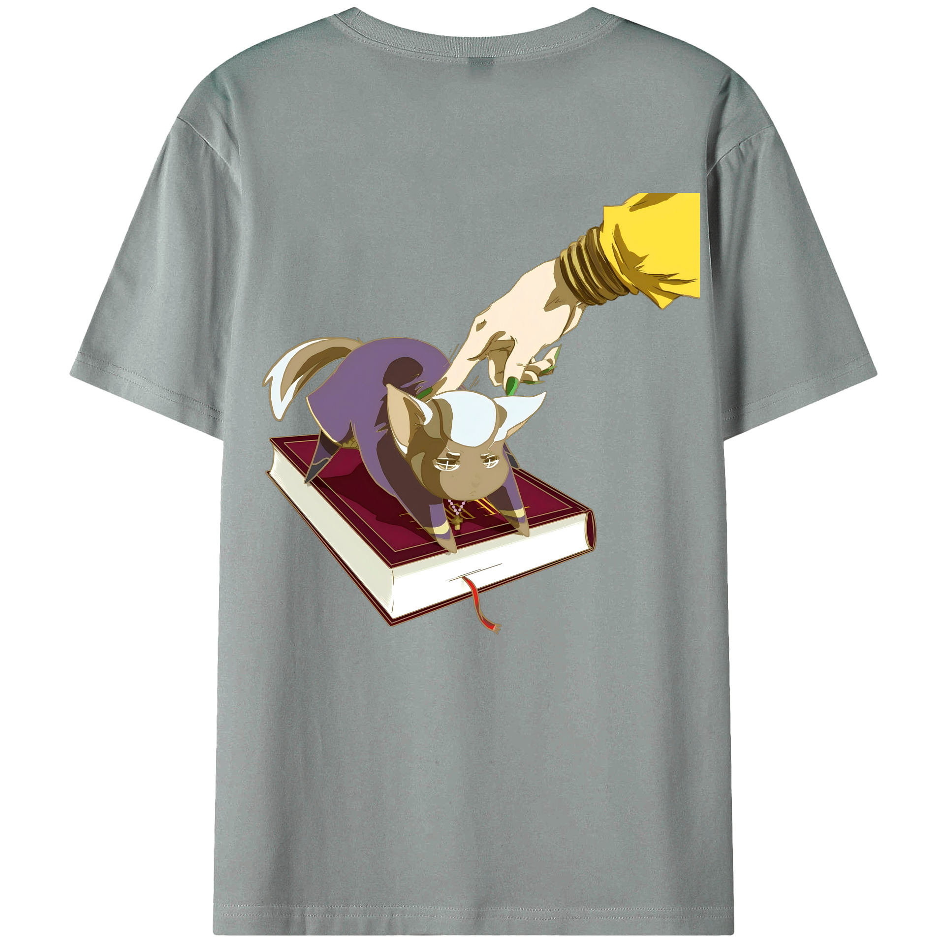 （画像用） ジョジョの奇妙な冒険 JoJo's Bizarre Adventure 綿100％ メンズ半袖Tシャツ（バックプリント） 通気性